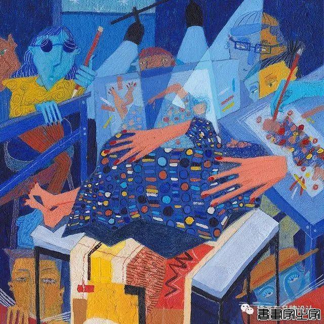 插画丨风格化的肖像，有趣的背景，灵动的人物动态，每张画都很有故事感-10.jpg