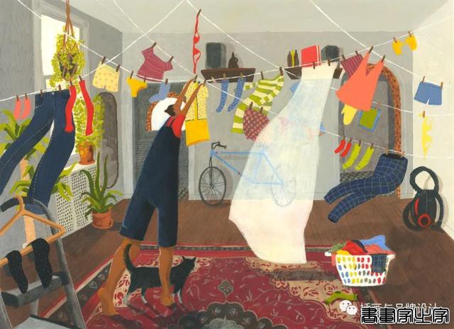 插画丨风格化的肖像，有趣的背景，灵动的人物动态，每张画都很有故事感-38.jpg