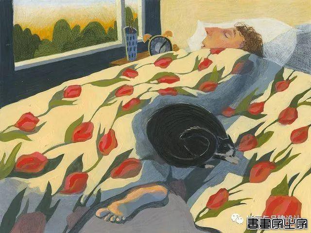 插画丨风格化的肖像，有趣的背景，灵动的人物动态，每张画都很有故事感-57.jpg