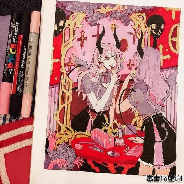 插画分享｜色彩艳丽的邪恶小姐姐-7.jpg