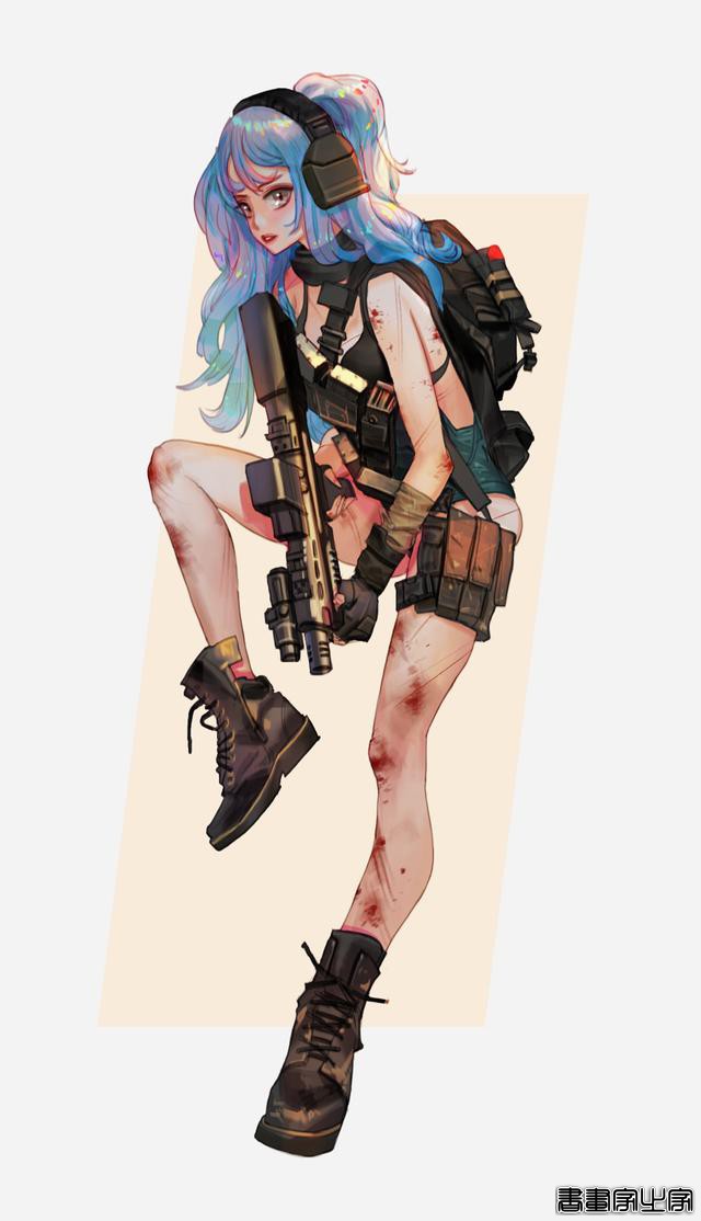 潮酷的服装搭配插画欣赏，身穿时尚靓丽时装的小姐姐们美丽动人-6.jpg