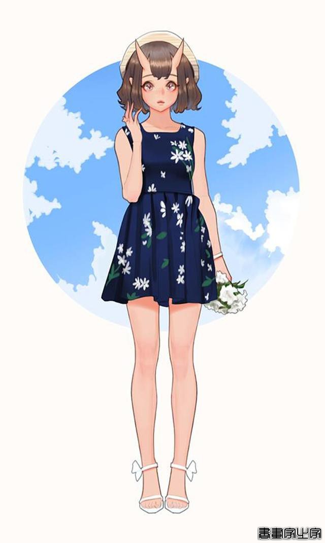 潮酷的服装搭配插画欣赏，身穿时尚靓丽时装的小姐姐们美丽动人-10.jpg