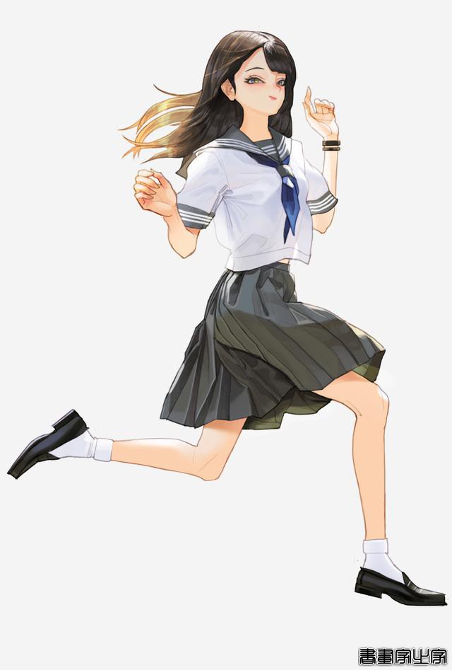 潮酷的服装搭配插画欣赏，身穿时尚靓丽时装的小姐姐们美丽动人-34.jpg