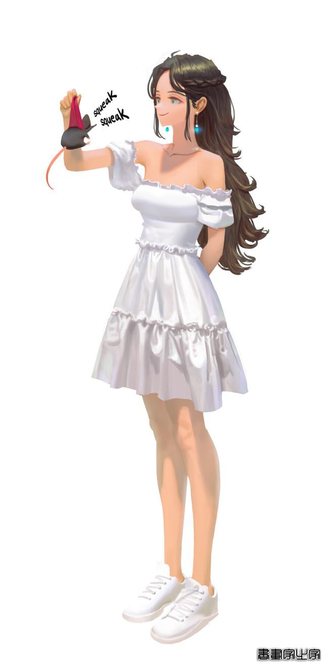 潮酷的服装搭配插画欣赏，身穿时尚靓丽时装的小姐姐们美丽动人-51.jpg