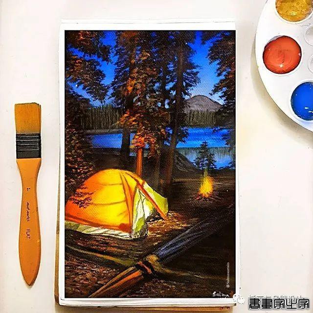 插画丨装进水彩里的相机插画，真实的让人惊叹，有趣的引人注目-50.jpg