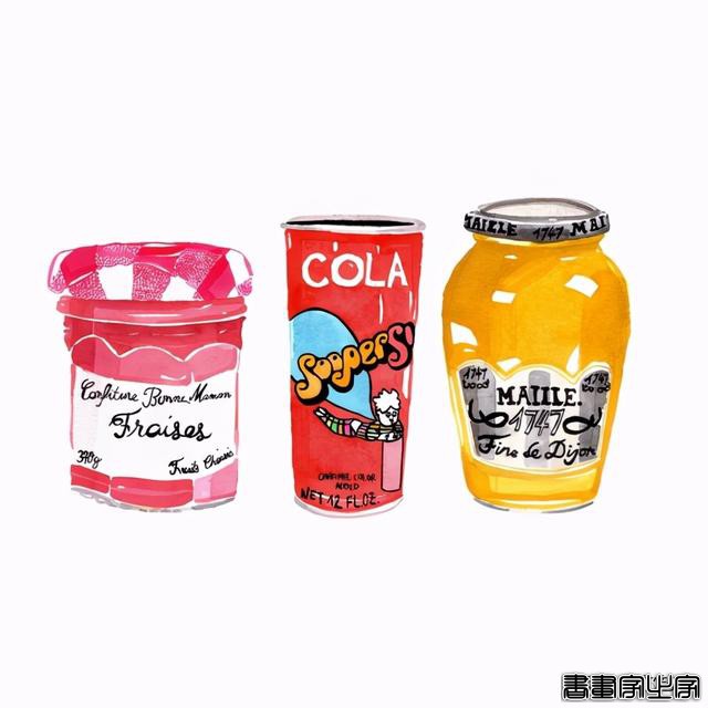 法国插画师 Laura Manfre 水彩插画作品欣赏-7.jpg