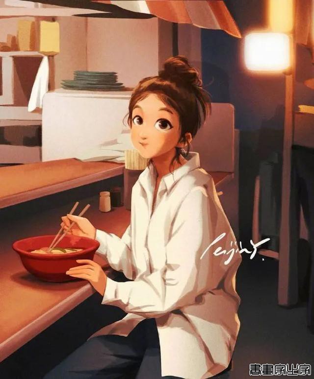德国插画师 peijinsart ????笔下可爱的女孩插画作品（头像）-17.jpg