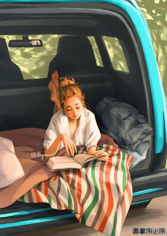 德国插画师 peijinsart ????笔下可爱的女孩插画作品（头像）-38.jpg