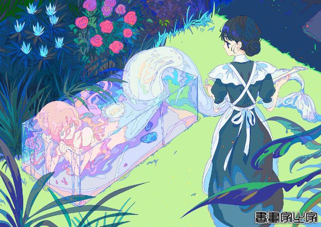 清爽的夏日插画，斑驳光影的融入，更是增添了绚丽色彩-5.jpg