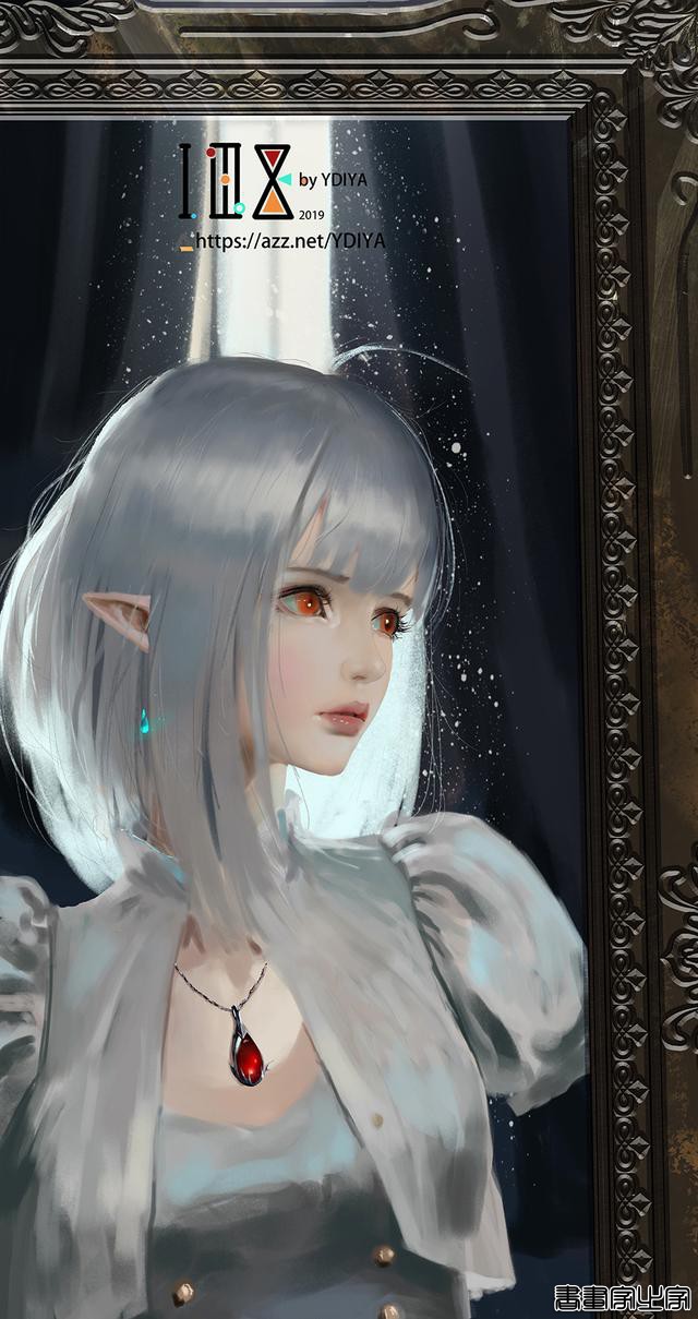 炫丽的色彩和妖娆的造型的美少女插画，YDIYA 原画集插画作品欣赏-5.jpg