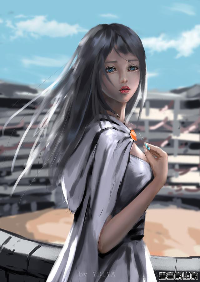 炫丽的色彩和妖娆的造型的美少女插画，YDIYA 原画集插画作品欣赏-10.jpg
