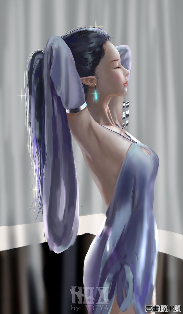 炫丽的色彩和妖娆的造型的美少女插画，YDIYA 原画集插画作品欣赏-9.jpg