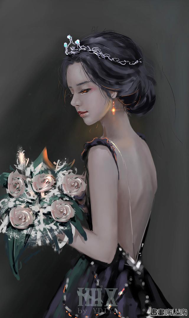 炫丽的色彩和妖娆的造型的美少女插画，YDIYA 原画集插画作品欣赏-11.jpg