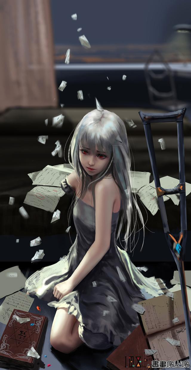 炫丽的色彩和妖娆的造型的美少女插画，YDIYA 原画集插画作品欣赏-14.jpg