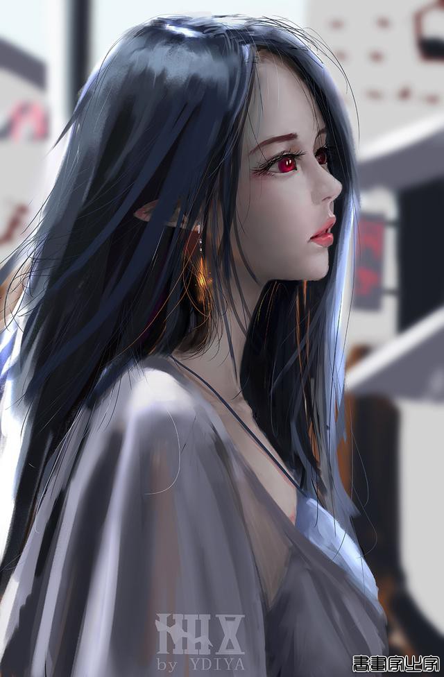 炫丽的色彩和妖娆的造型的美少女插画，YDIYA 原画集插画作品欣赏-17.jpg