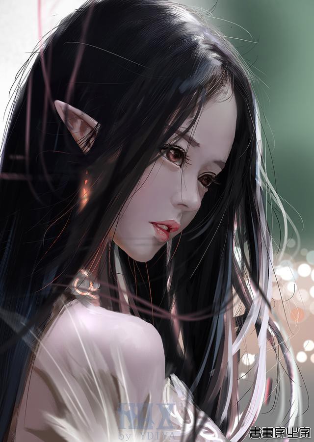 炫丽的色彩和妖娆的造型的美少女插画，YDIYA 原画集插画作品欣赏-19.jpg