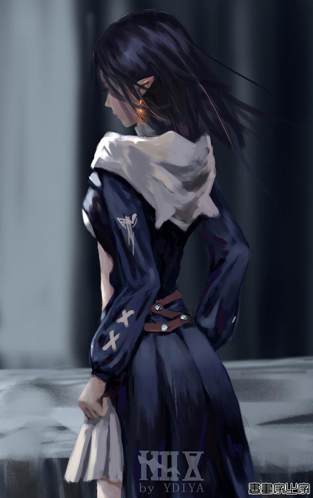 炫丽的色彩和妖娆的造型的美少女插画，YDIYA 原画集插画作品欣赏-22.jpg