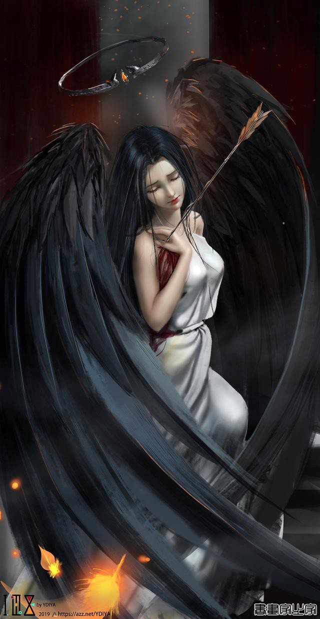 炫丽的色彩和妖娆的造型的美少女插画，YDIYA 原画集插画作品欣赏-35.jpg