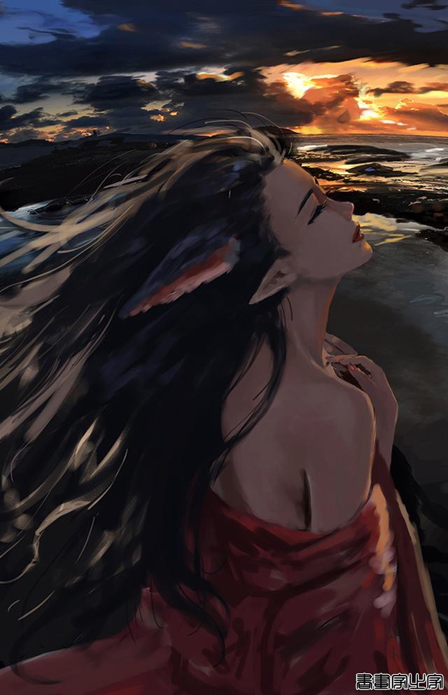 炫丽的色彩和妖娆的造型的美少女插画，YDIYA 原画集插画作品欣赏-37.jpg
