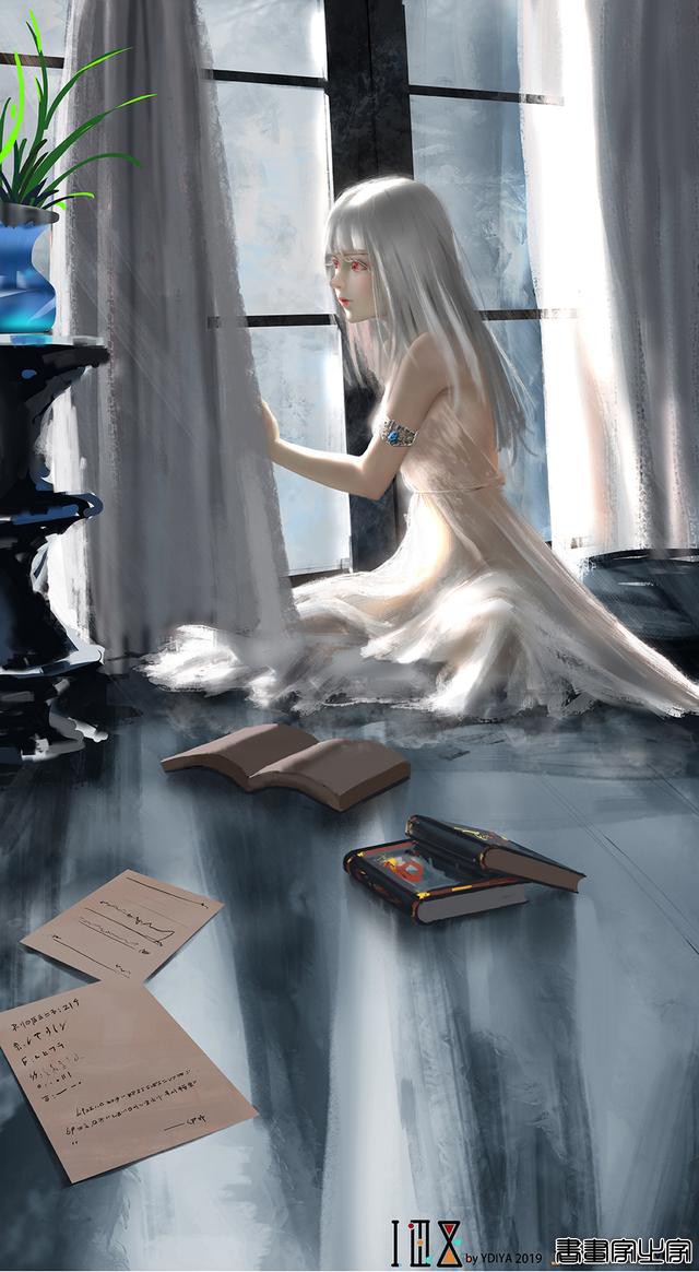 炫丽的色彩和妖娆的造型的美少女插画，YDIYA 原画集插画作品欣赏-38.jpg