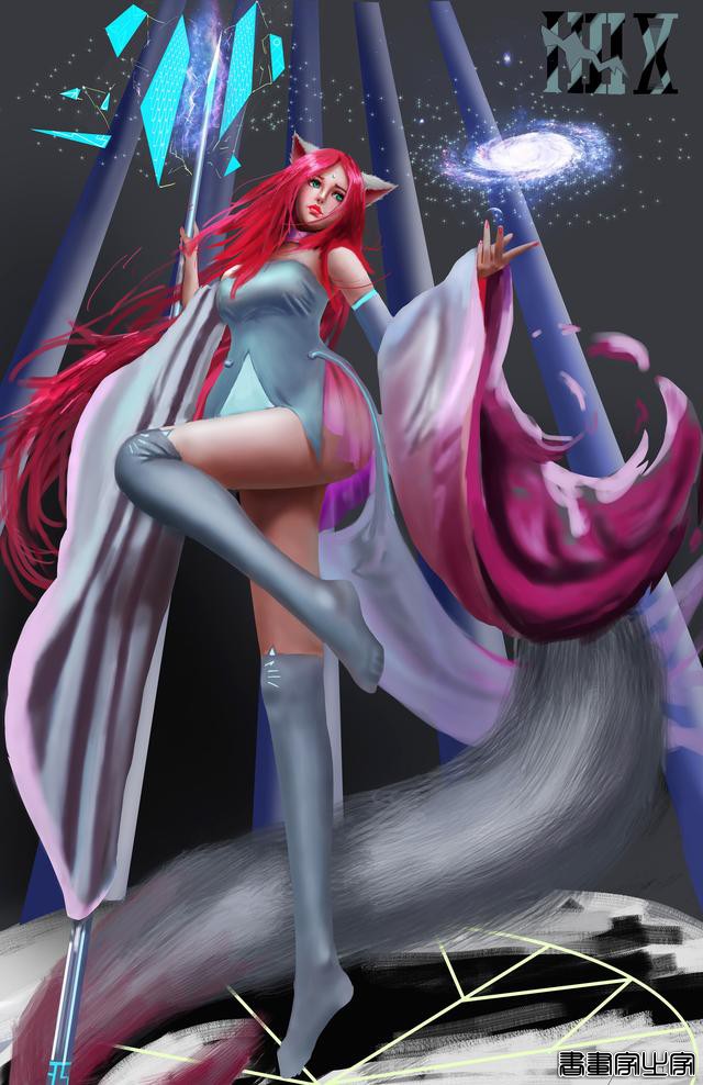 炫丽的色彩和妖娆的造型的美少女插画，YDIYA 原画集插画作品欣赏-41.jpg
