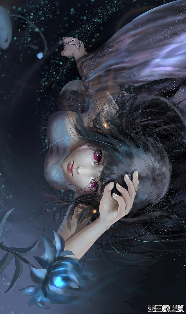 炫丽的色彩和妖娆的造型的美少女插画，YDIYA 原画集插画作品欣赏-45.jpg