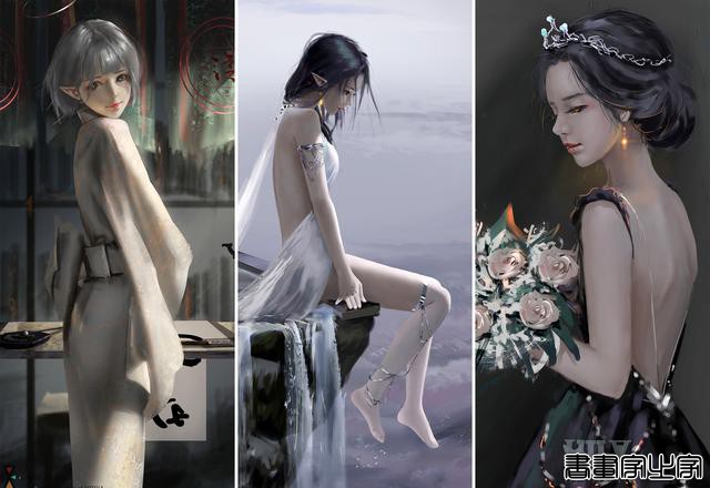 炫丽的色彩和妖娆的造型的美少女插画，YDIYA 原画集插画作品欣赏-52.jpg
