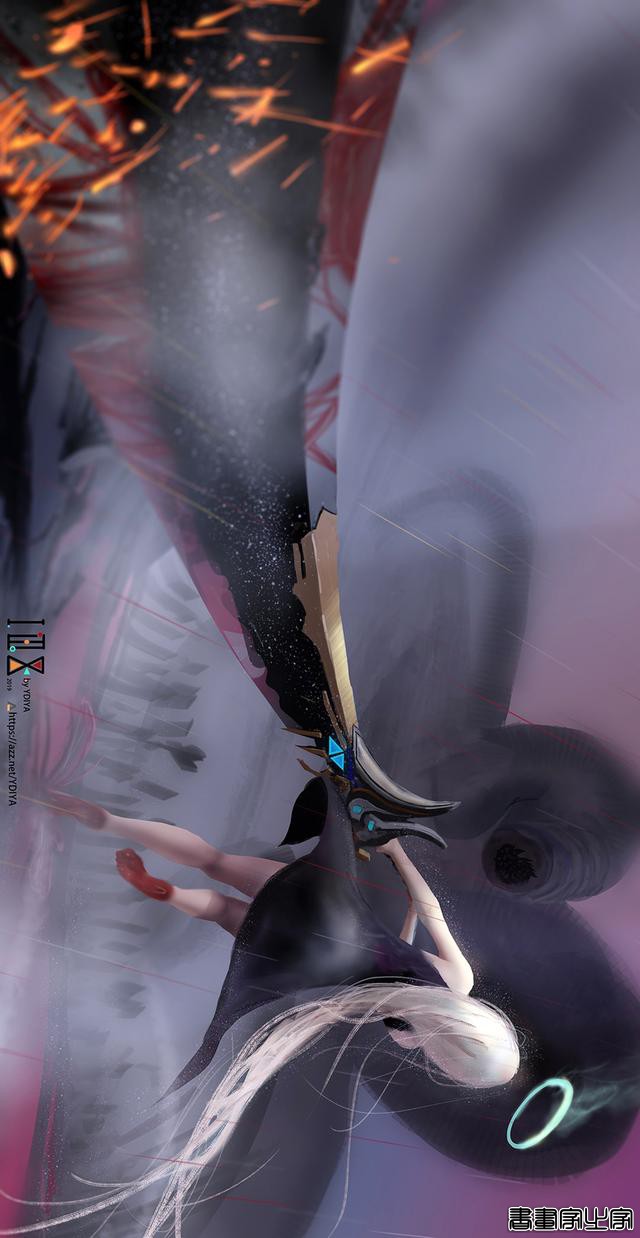 炫丽的色彩和妖娆的造型的美少女插画，YDIYA 原画集插画作品欣赏-51.jpg