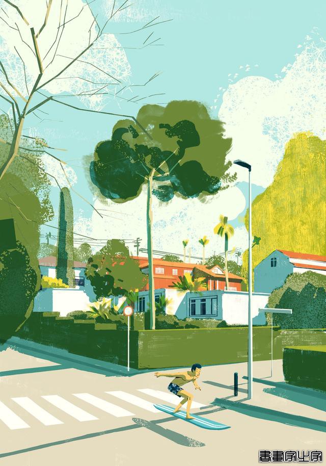 Oriol Vidal夏季主题风格插画作品-7.jpg