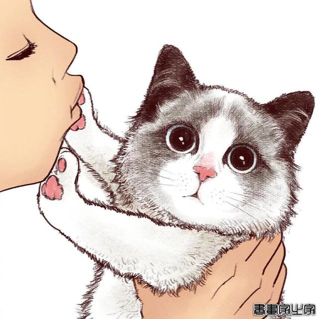 厉害的插画作品欣赏·你家的猫咪是不是也是这样-7.jpg