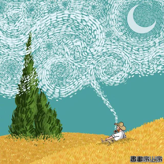 来自插画师 Alireza Karimi Moghaddam 画笔下的梵高-14.jpg