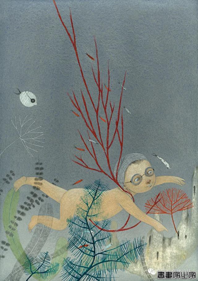 插画丨浓浓的手绘感，淡雅素净的色彩，带你走进静谧的童话世界-14.jpg