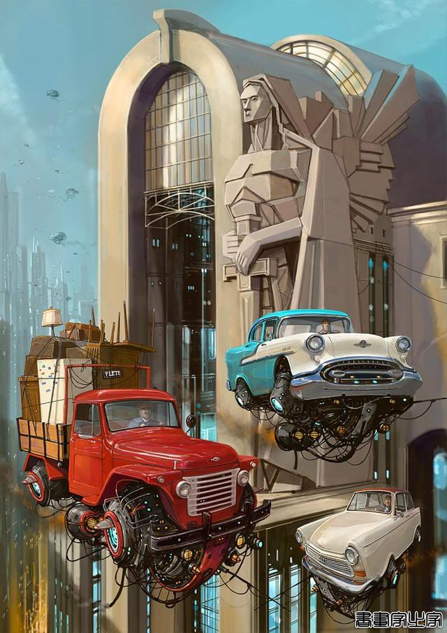 Alejandro Burdisio概念插画作品：飞翔的汽车-5.jpg