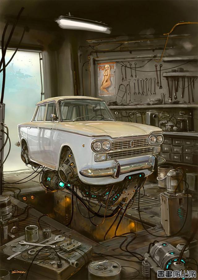 Alejandro Burdisio概念插画作品：飞翔的汽车-9.jpg
