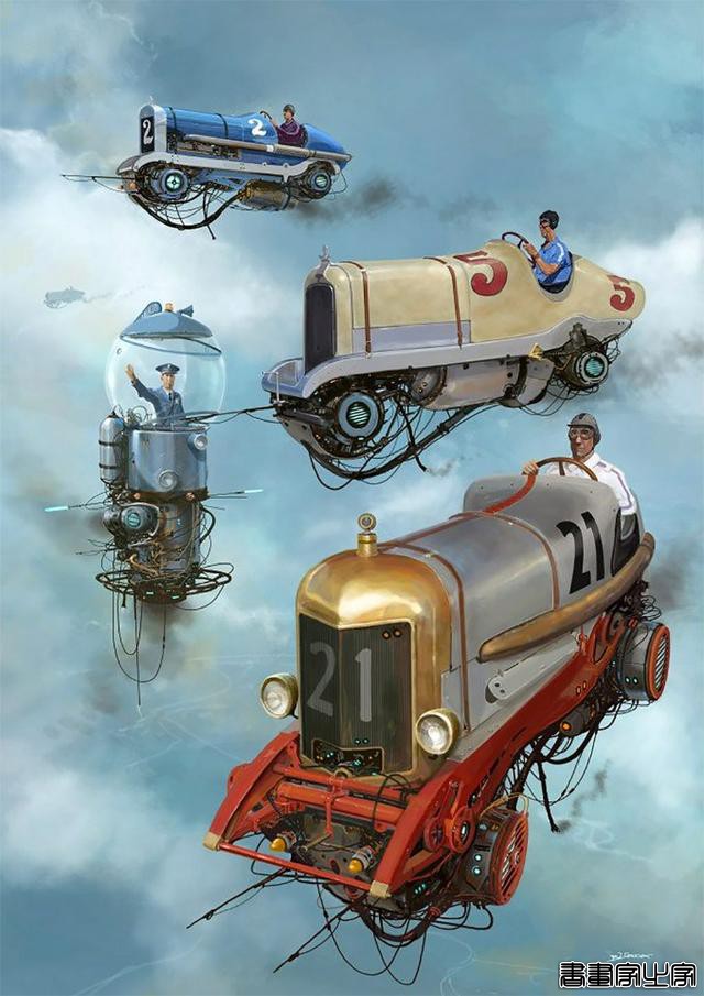 Alejandro Burdisio概念插画作品：飞翔的汽车-11.jpg