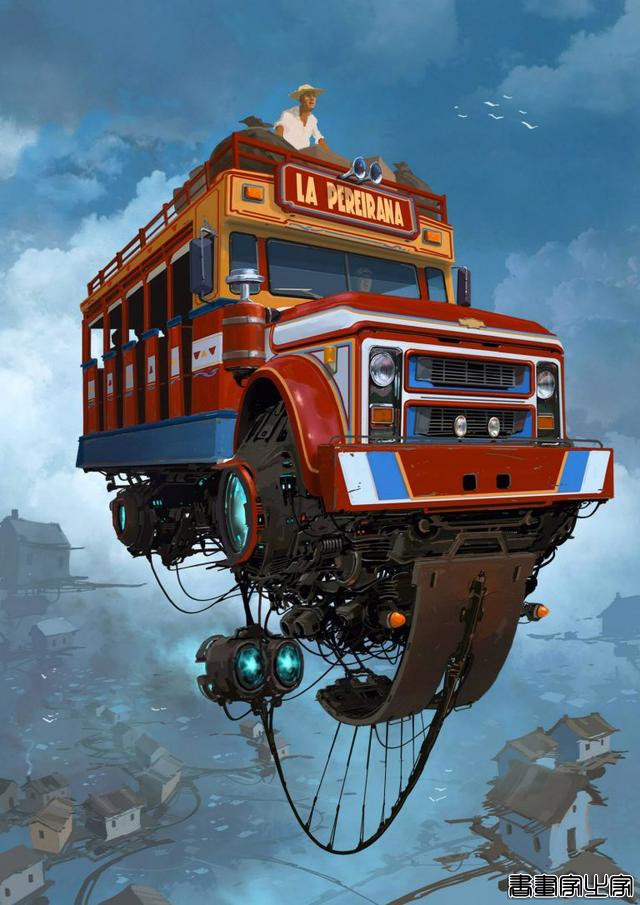 Alejandro Burdisio概念插画作品：飞翔的汽车-10.jpg