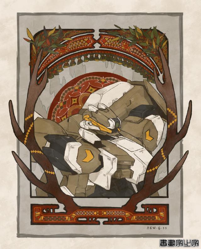 高达与花结合的唯美插画，你喜欢哪张？-6.jpg