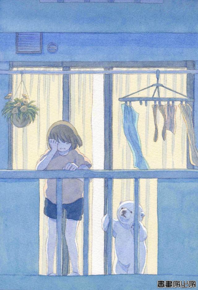 北极熊与小女孩，这组插画每一张都好温馨！作者：しろさめ ???-6.jpg