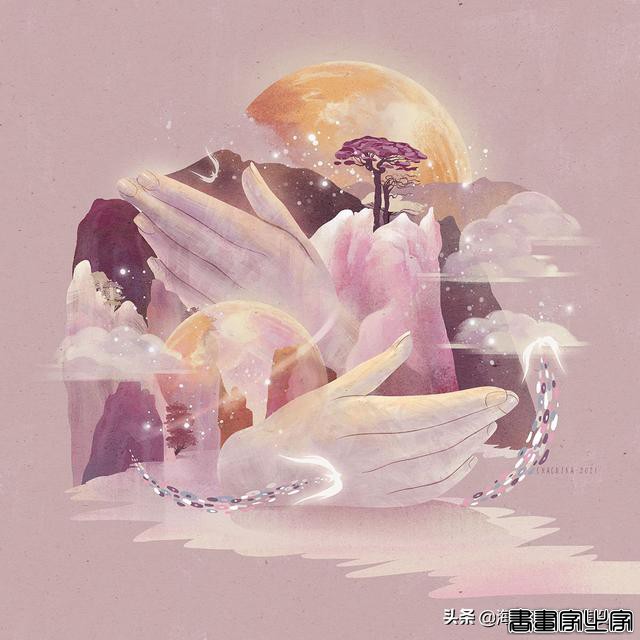 瑰丽梦幻的插画——星辰大海，每一张都唯美惊艳-7.jpg