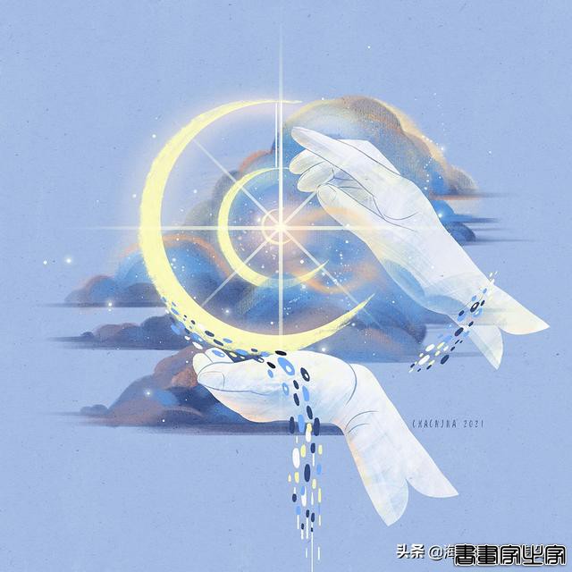 瑰丽梦幻的插画——星辰大海，每一张都唯美惊艳-8.jpg