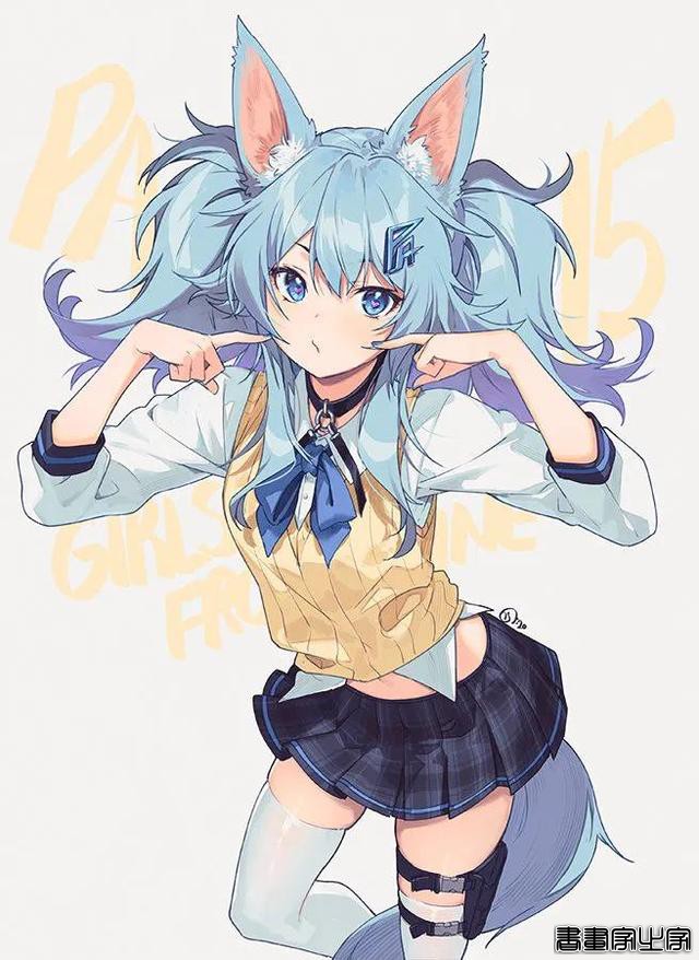 插画分享｜风格各异的美丽少女-5.jpg