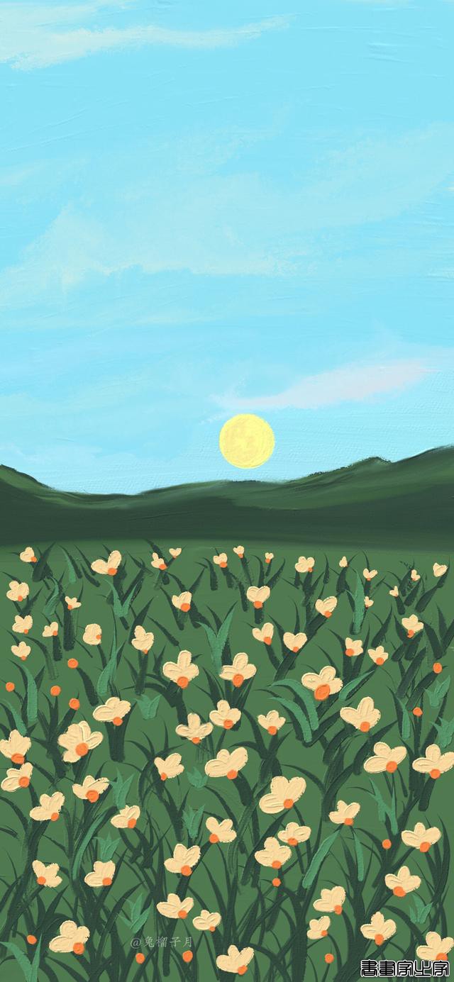 清新治愈插画，好喜欢这种质感的壁纸-12.jpg