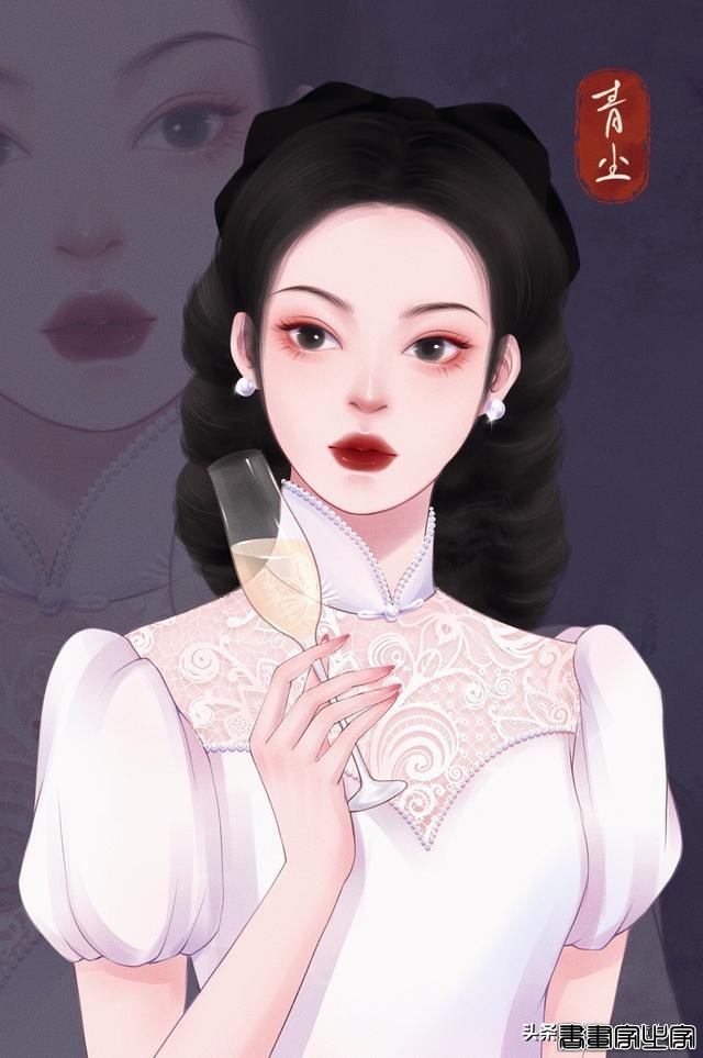 《金陵十三钗》玉墨人物形象插画，一眼万年-6.jpg