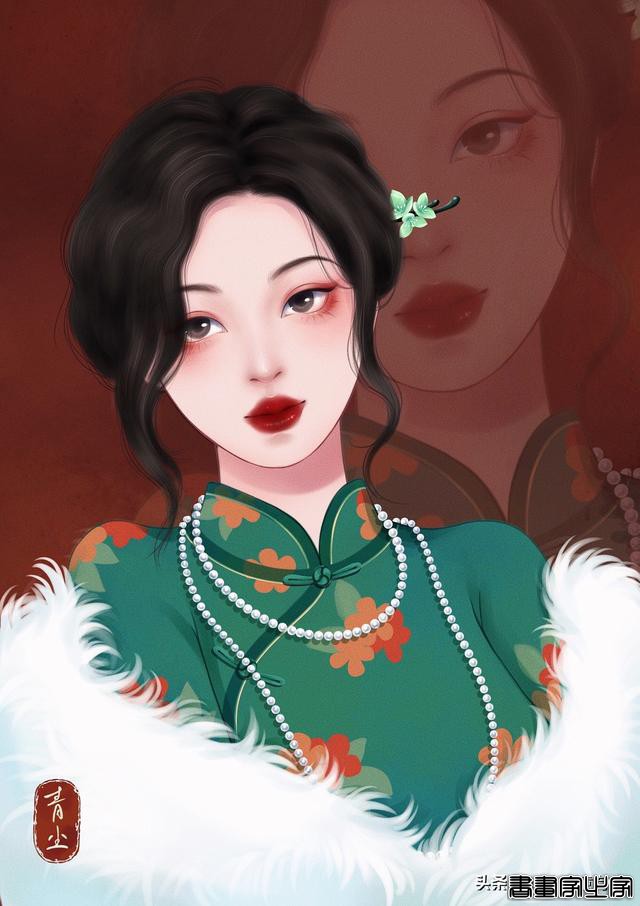 《金陵十三钗》玉墨人物形象插画，一眼万年-5.jpg