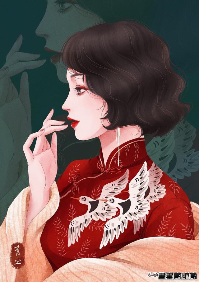 《金陵十三钗》玉墨人物形象插画，一眼万年-7.jpg
