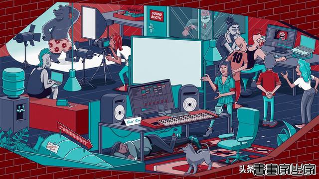 惊！国外打工人摸鱼姿势插画，网友：比我们还狠一些-8.jpg