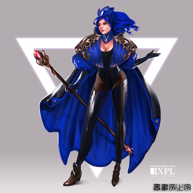 画面细腻的赛博朋克+机甲+科幻+时尚的精美角色艺术设计插画欣赏-4.jpg