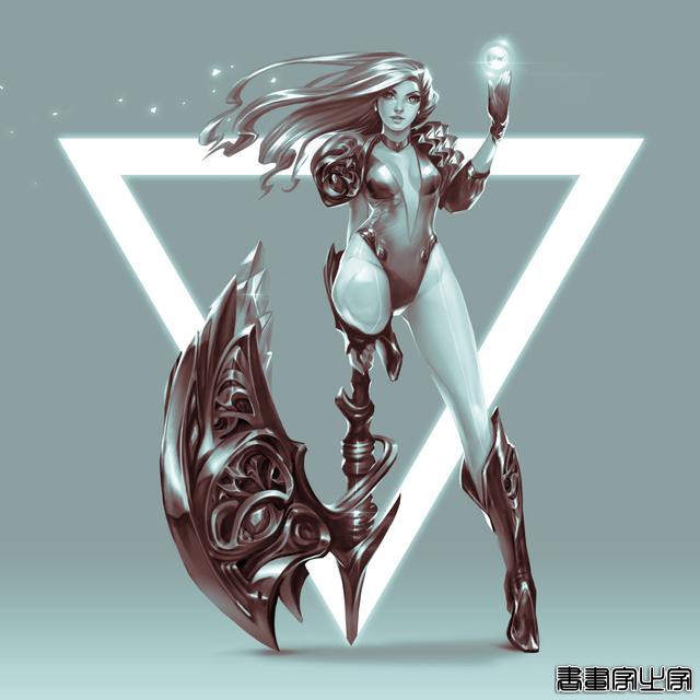 画面细腻的赛博朋克+机甲+科幻+时尚的精美角色艺术设计插画欣赏-17.jpg