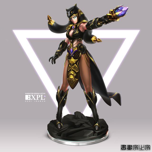 画面细腻的赛博朋克+机甲+科幻+时尚的精美角色艺术设计插画欣赏-26.jpg