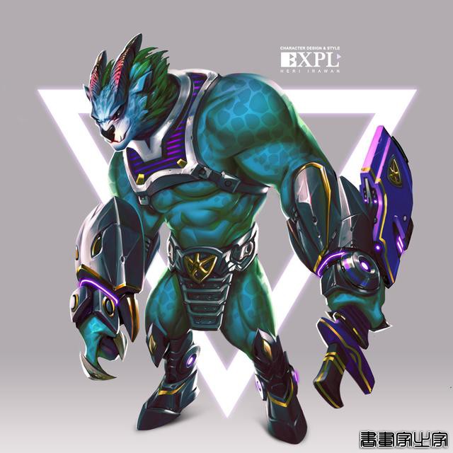 画面细腻的赛博朋克+机甲+科幻+时尚的精美角色艺术设计插画欣赏-25.jpg